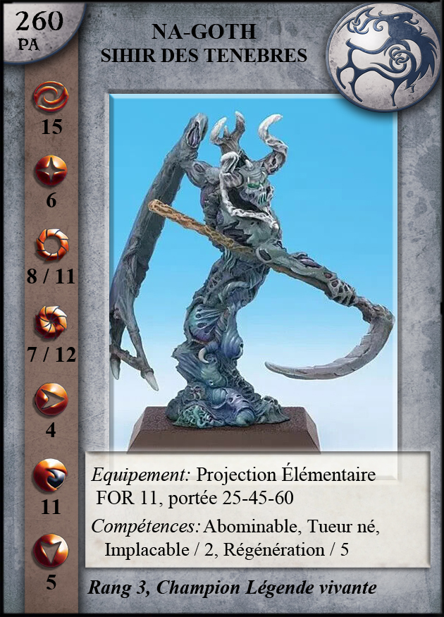 Na-Goth, Sihir des Ténèbres